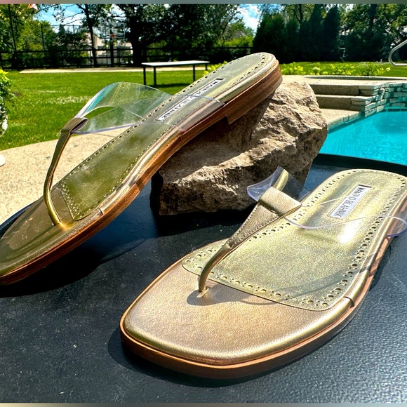 Manolo Blahnik Benahubi PVC flat sandal - Picture 1 of 6